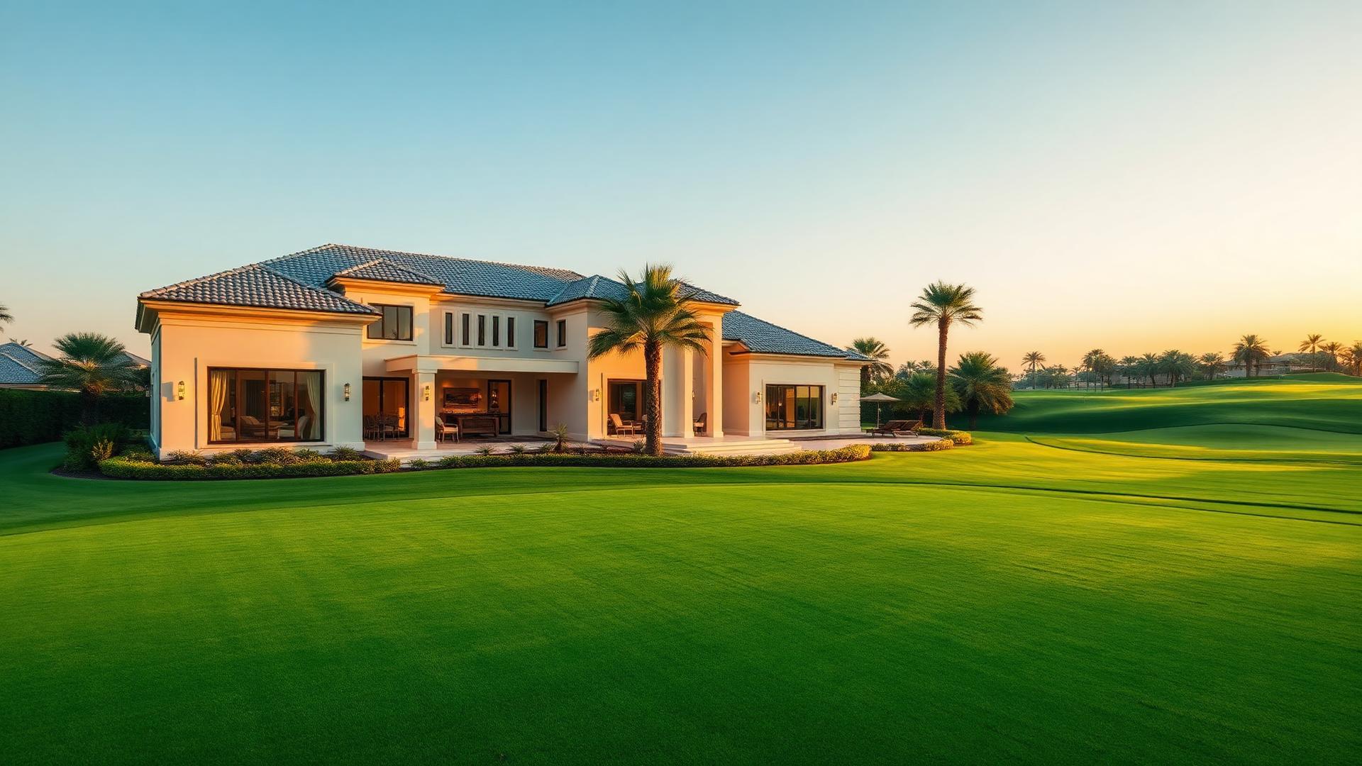The Golf House — villa, large private garden and golf course at Silver Springs 3, DAMAC Hills